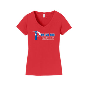 Prairiland Spirit Wear 2024-25 On Demand-Womens Fan Favorite V-Neck Tee On-Demand