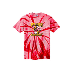 Warren Elementary Spirit Wear 2024-25 On Demand-Youth Unisex Tie-Dye Shirt On-Demand