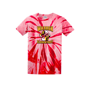 Warren Elementary Spirit Wear 2024-25 On Demand-Adult Unisex Tie-Dye Shirt On-Demand