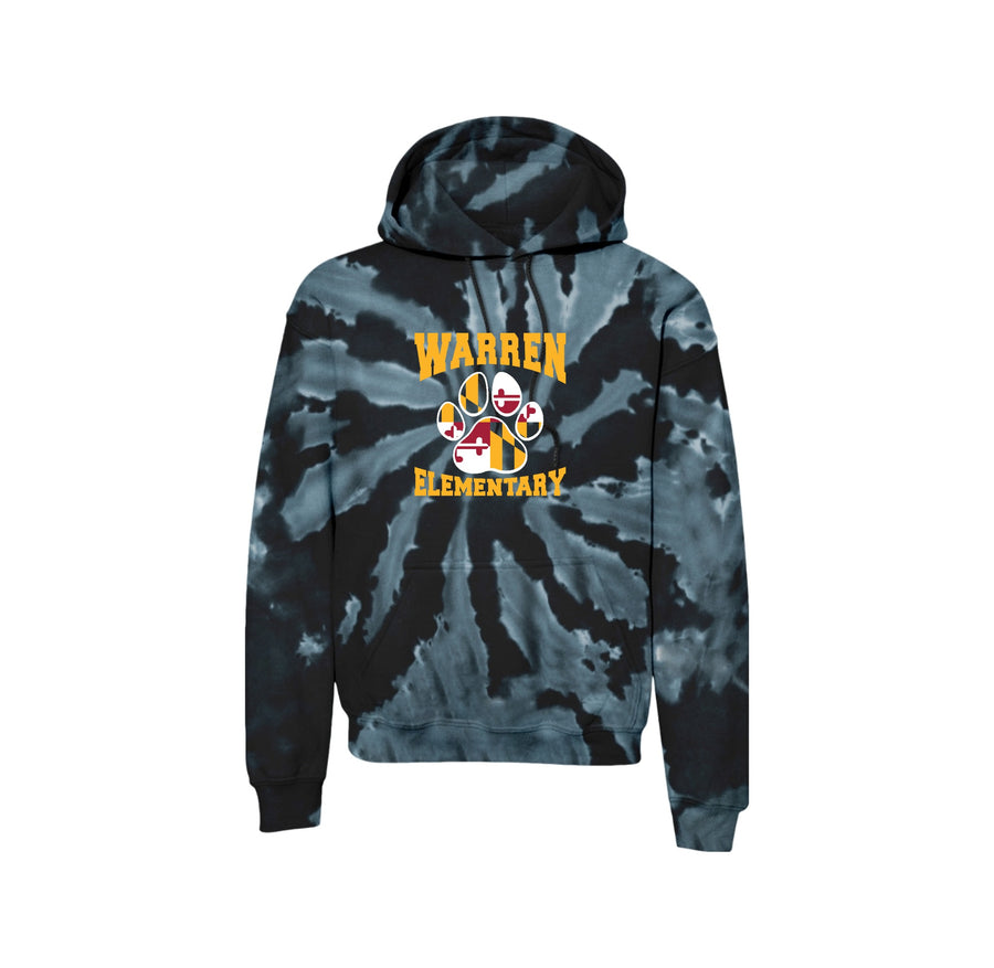 Warren Elementary Spirit Wear 2024-25 On Demand-Adult Unisex Tie-Dye Hoodie On-Demand