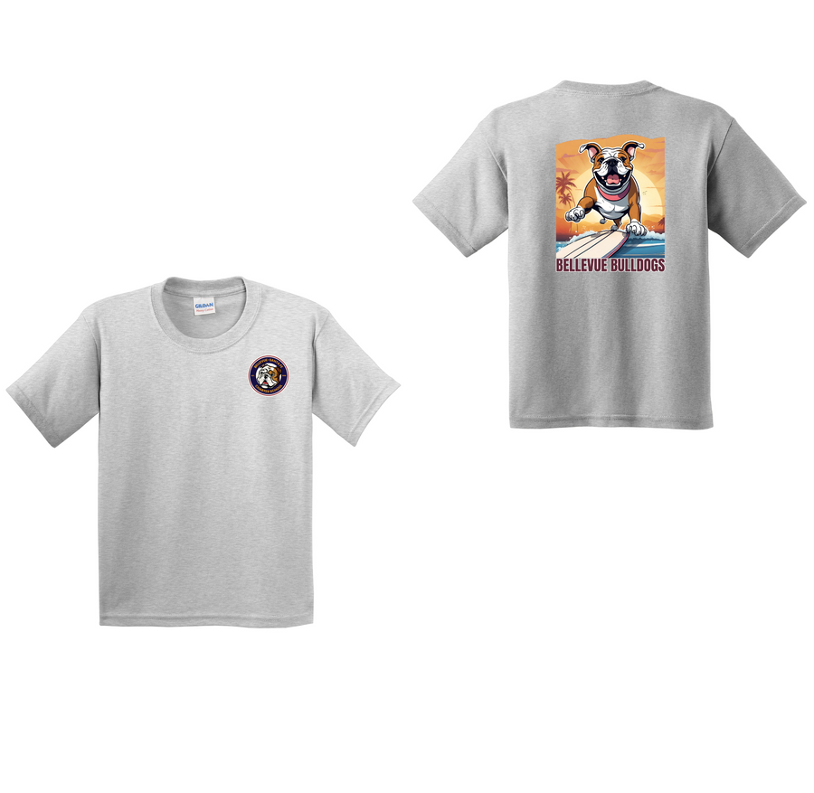 BSFC STAFF-Youth T-Shirt Full Color x Surfing Bulldog Logo