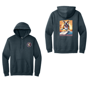 Bellevue-Santa Fe Charter Spirit Wear 2024-25 On Demand-Adult Hoodie Full Color x Surfing Bulldog Logo