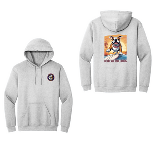 Bellevue-Santa Fe Charter Spirit Wear 2024-25 On Demand-Adult Hoodie Full Color x Surfing Bulldog Logo