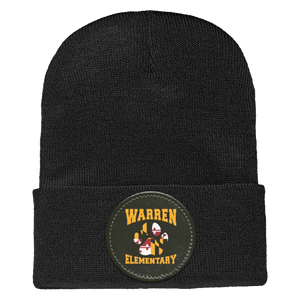 Warren Elementary Spirit Wear 2024-25 On Demand-1501 Yupoong Adult Cuffed Knit Beanie - Circle Patch