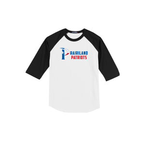 Prairiland Spirit Wear 2024-25 On Demand-Adult Unisex Baseball Tee On-Demand