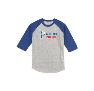 Prairiland Spirit Wear 2024-25 On Demand-Adult Unisex Baseball Tee On-Demand