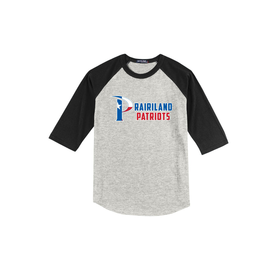 Prairiland Spirit Wear 2024-25 On Demand-Youth Unisex Baseball Tee On-Demand