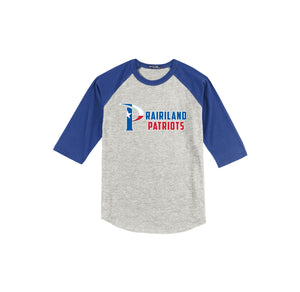 Prairiland Spirit Wear 2024-25 On Demand-Youth Unisex Baseball Tee On-Demand