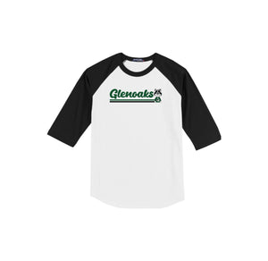 Glenoaks Elementary-Adult Unisex Baseball Tee On-Demand Stripe Logo