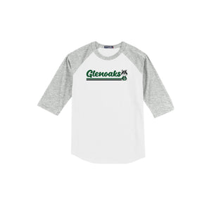 Glenoaks Elementary-Adult Unisex Baseball Tee On-Demand Stripe Logo