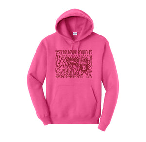 Bellevue-Santa Fe Charter Spirit Wear 2024-25 On Demand-Adult Hoodie Bulldog Pride Logo