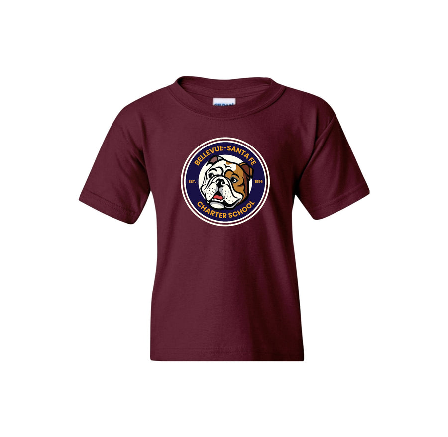 Bellevue-Santa Fe Charter Spirit Wear 2024-25 On Demand-Youth T-Shirt Full Color Logo