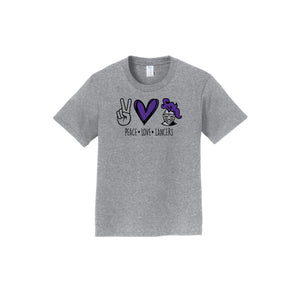 Lydiksen Elementary Spirit Wear 2024/25 On-Demand-Youth Unisex Fan Favorite Premium Tee Peace x Love