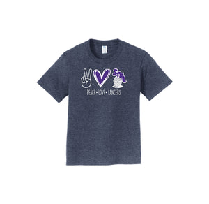 Lydiksen Elementary Spirit Wear 2024/25 On-Demand-Youth Unisex Fan Favorite Premium Tee Peace x Love