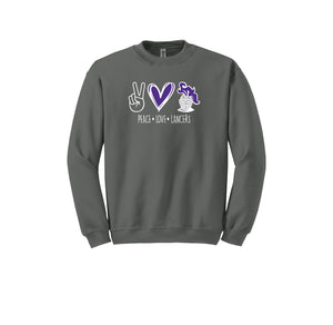 Lydiksen Elementary Spirit Wear 2024/25 On-Demand-Adult Unisex Crewneck Sweatshirt Peace x Love