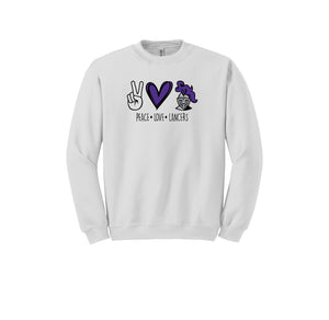 Lydiksen-Adult Unisex Crewneck Sweatshirt Peace x Love