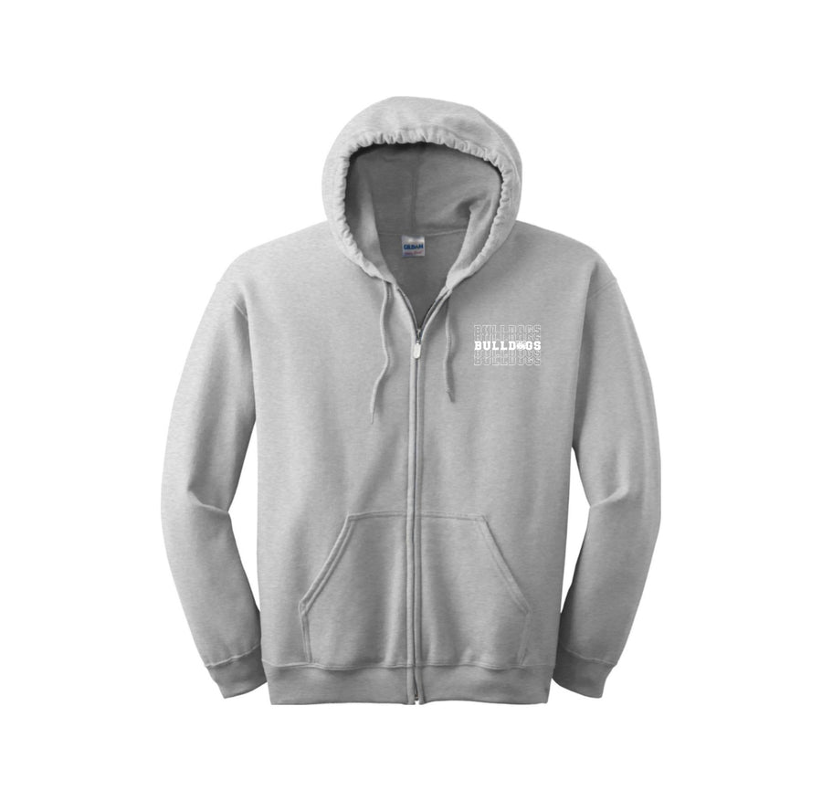 Bollinger Canyon On Demand-Adult Unisex Full-Zip Hooded Sweatshirt On-Demand Bulldog Watermark