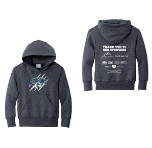 Voss Farms Spirit Wear 2024-25-Youth Unisex Port & Company Hoodie On-Demand_Back + Front