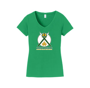 Loudoun Valley HS Theatre-Womens Fan Favorite V-Neck Tee On-Demand Design One