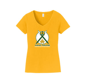 Loudoun Valley HS Theatre-Womens Fan Favorite V-Neck Tee On-Demand Design One