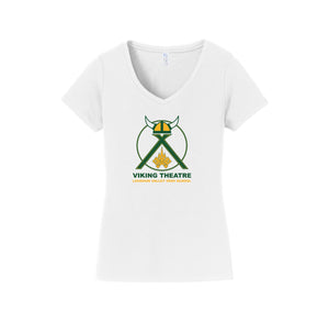 Loudoun Valley HS Theatre-Womens Fan Favorite V-Neck Tee On-Demand Design One