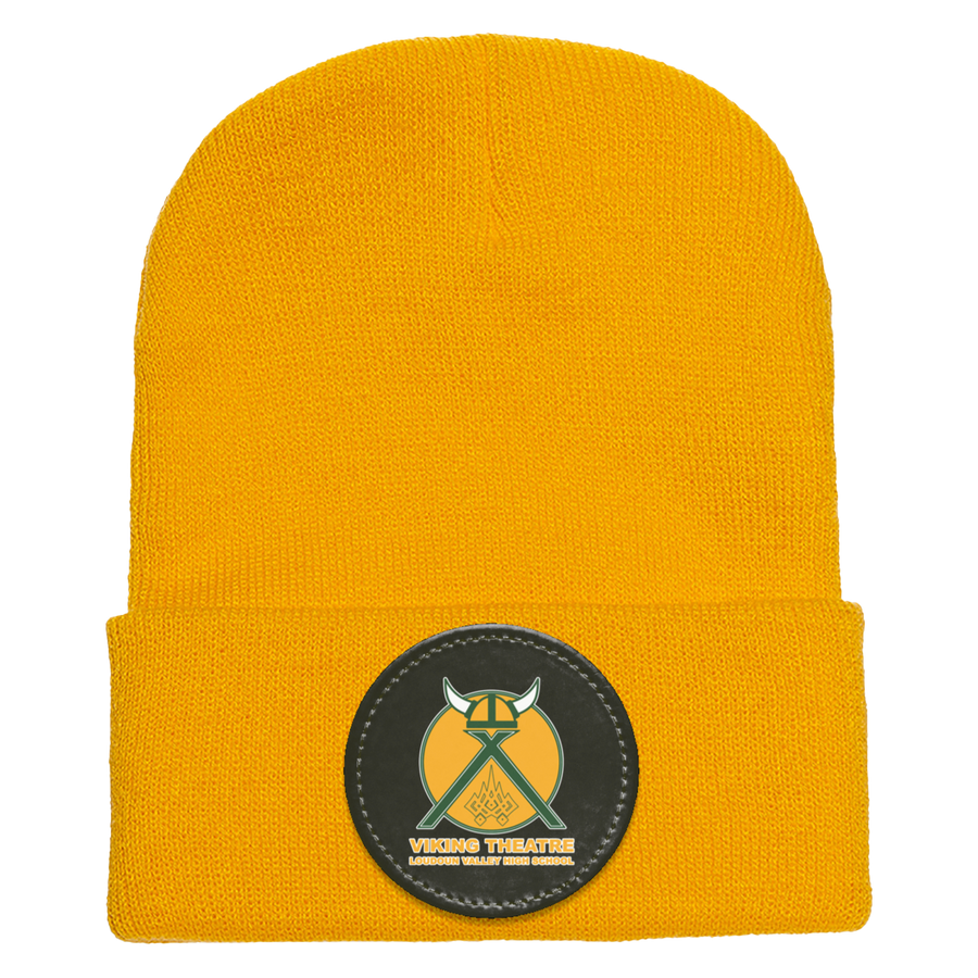 Loudoun Valley HS Theatre-1501 Yupoong Adult Cuffed Knit Beanie - Circle Patch