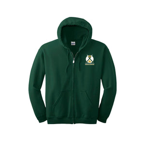 Loudoun Valley HS Theatre-Adult Unisex Full-Zip Hooded Sweatshirt On-Demand Design One