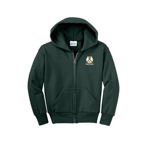 Loudoun Valley HS Theatre-Youth Unisex Full-Zip Hooded Sweatshirt On-Demand Design One