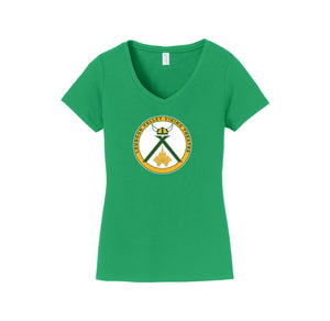 Loudoun Valley HS Theatre-Womens Fan Favorite V-Neck Tee On-Demand Design Two