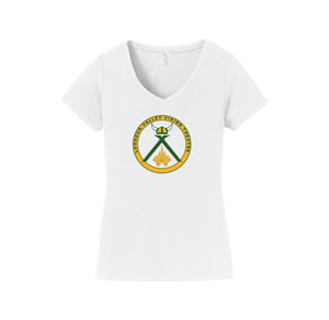 Loudoun Valley HS Theatre-Womens Fan Favorite V-Neck Tee On-Demand Design Two