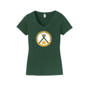 Loudoun Valley HS Theatre-Womens Fan Favorite V-Neck Tee On-Demand Design Two