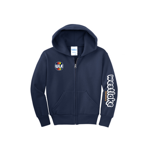 Westlake Elementary Spirit Wear 2024-25 On Demand-Youth Unisex Full-Zip Hooded Sweatshirt On-Demand Front & Sleeve