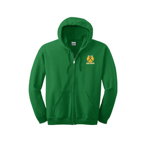 Loudoun Valley HS Theatre-Adult Unisex Full-Zip Hooded Sweatshirt On-Demand Design Three