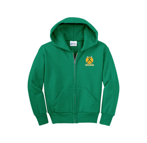 Loudoun Valley HS Theatre-Youth Unisex Full-Zip Hooded Sweatshirt On-Demand Design Three