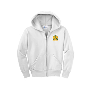 Loudoun Valley HS Theatre-Youth Unisex Full-Zip Hooded Sweatshirt On-Demand Design Three