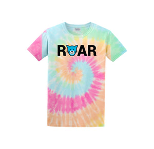 WAES-Adult Unisex Tie-Dye Shirt On-Demand Roar Logo