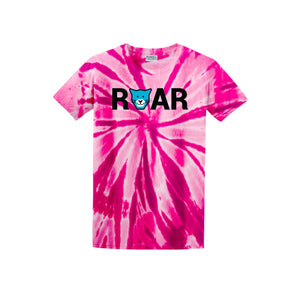 WAES-Adult Unisex Tie-Dye Shirt On-Demand Roar Logo