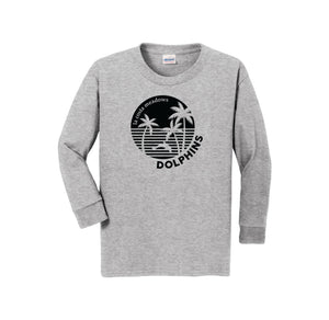 La Costa Meadows-Youth Unisex Long Sleeve Tee On-Demand Center Chest Black