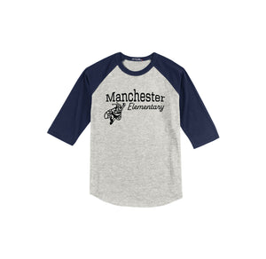 Manchester Elementary-Youth Unisex Baseball Tee On-Demand