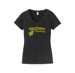 Manchester Elementary-Womens Fan Favorite V-Neck Tee On-Demand