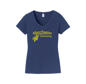 Manchester Elementary-Womens Fan Favorite V-Neck Tee On-Demand