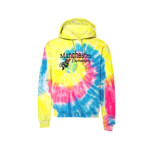 Manchester Elementary-Adult Unisex Tie-Dye Pullover Hooded Sweatshirt On-Demand