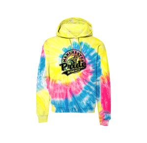 Manchester Elementary-Adult Unisex Tie-Dye Pullover Hooded Sweatshirt On-Demand Pride Logo