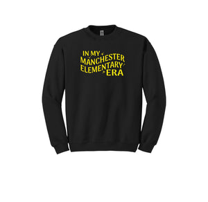 Manchester Elementary-Adult Unisex Crewneck Sweatshirt On-Demand_Pride Logo Wavy Logo