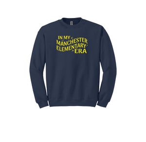 Manchester Elementary-Adult Unisex Crewneck Sweatshirt On-Demand_Pride Logo Wavy Logo