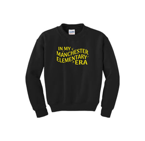 Manchester Elementary-Youth Unisex Crewneck Sweatshirt On-Demand_Pride Logo Wavy Logo