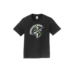 Charlotte Wood Middle School Spirit Wear 2024-25 On Demand-Youth Unisex Port & Co Fan Favorite Premium Tee On-Demand Knight Logo