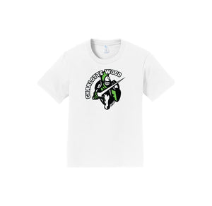 Charlotte Wood Middle School Spirit Wear 2024-25 On Demand-Youth Unisex Port & Co Fan Favorite Premium Tee On-Demand Knight Logo