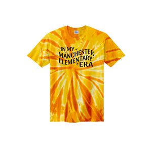 Manchester Elementary-Youth Unisex Tie-Dye Shirt On-Demand_Pride Logo Wavy Logo