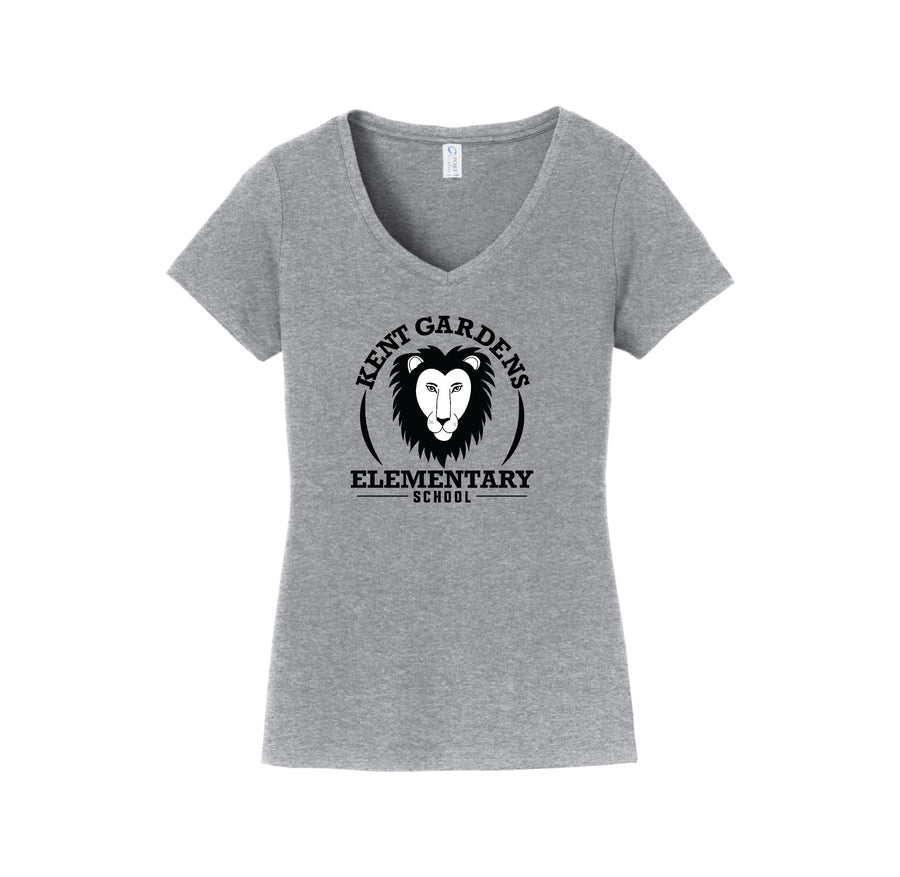 Kent Gardens On Demand-Womens Fan Favorite V-Neck Tee On-Demand Lion